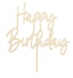 Preview: Cake Topper - Happy Birthday - Wood